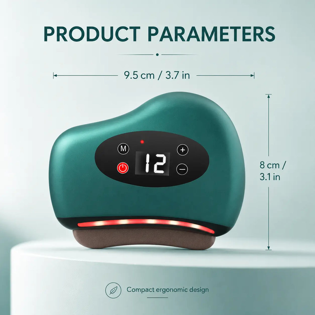 Electric Gua Sha Massager with Heat, Vibration & Red Light