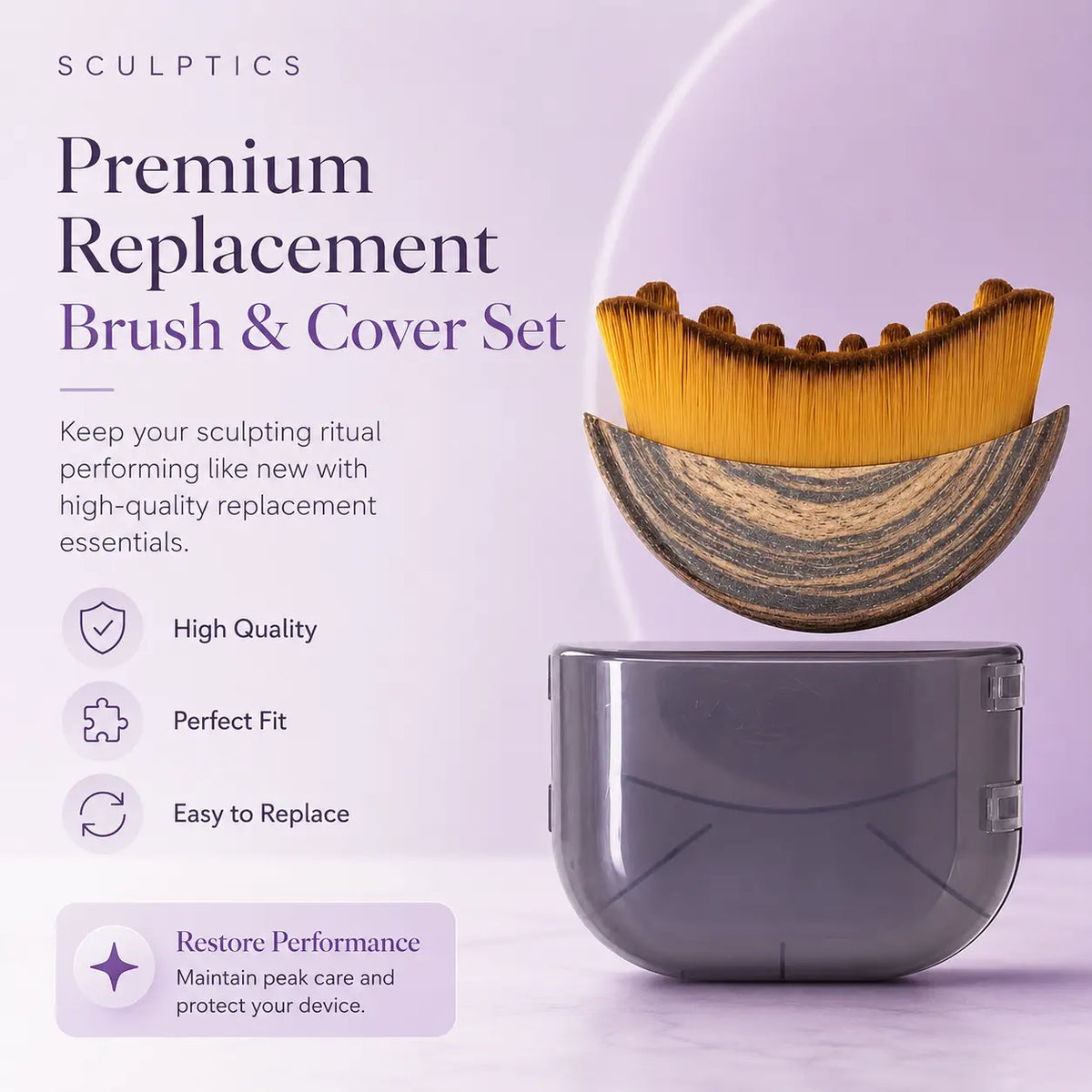 Sculptics Lymphatic Contour Face Brush