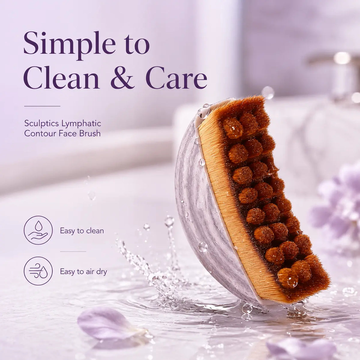 Sculptics Lymphatic Contour Face Brush