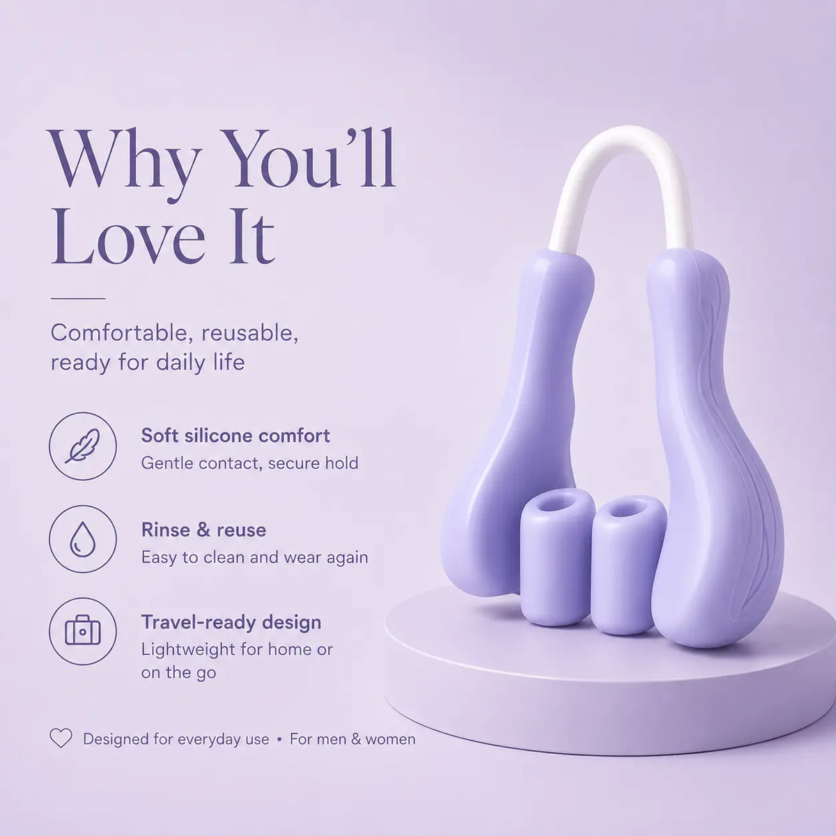 Comfortable, reusable, made for daily life